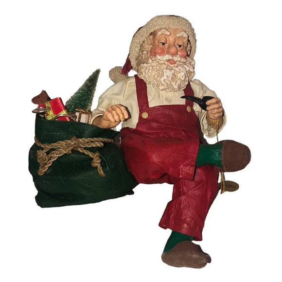 VINTAGE CLOTHTIQUE '91 Possible Dreams #713089 Santa Shelf Sitter Christmas Xmas - Picture 1 of 7